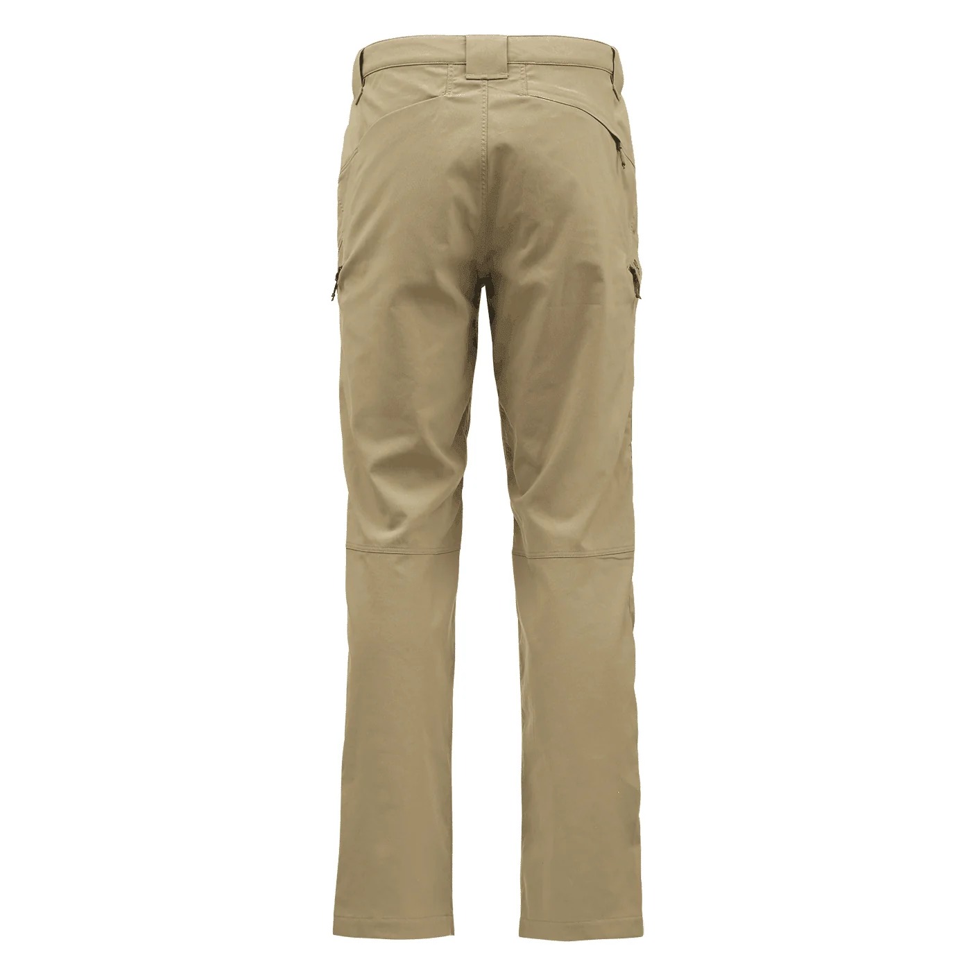 kwala Backeddy Fishing Pant coyote rear view with quick-dry stretch construction