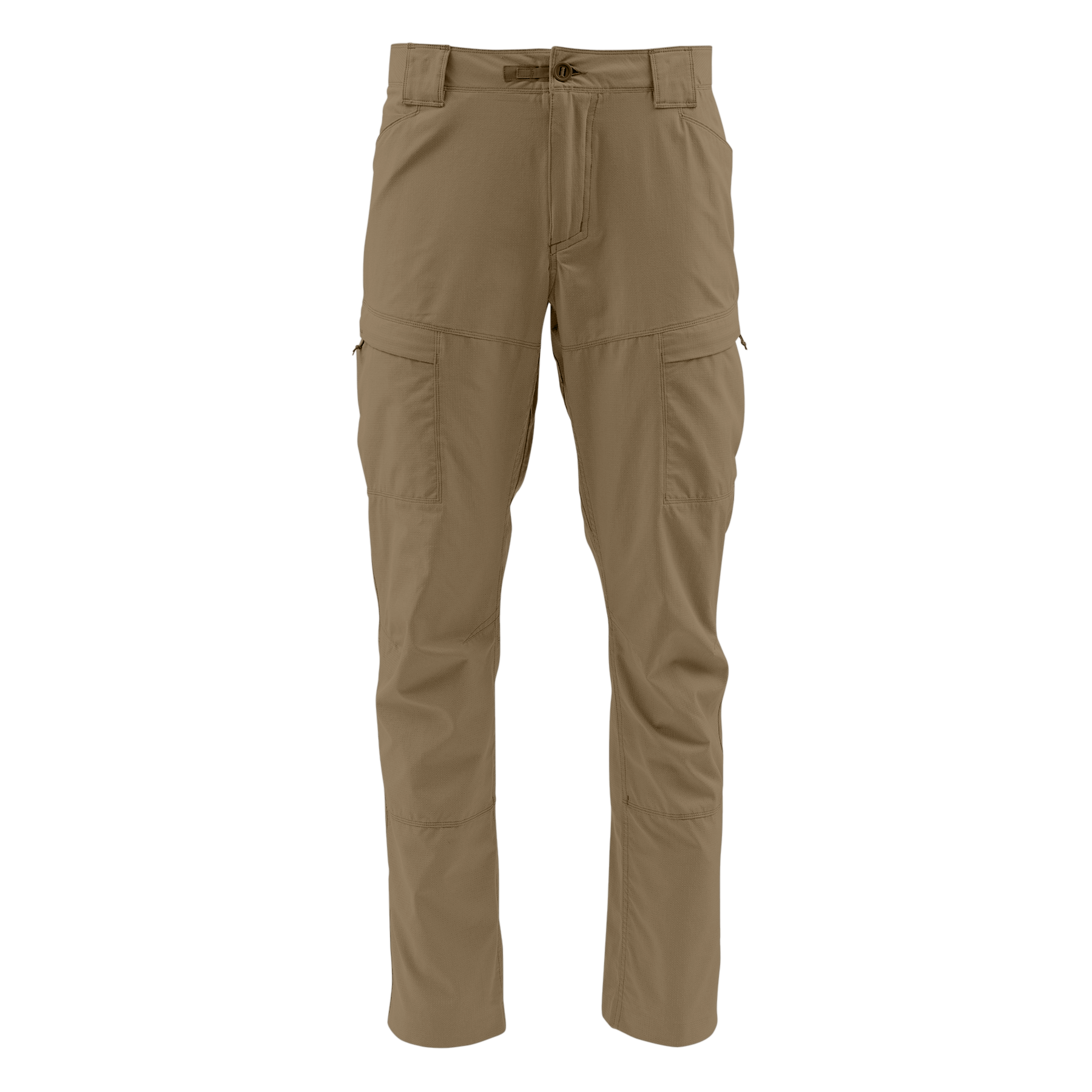 Skwala Sol Wade Pant coyote color fly fishing pants front view – lightweight quick drying wet wading pants