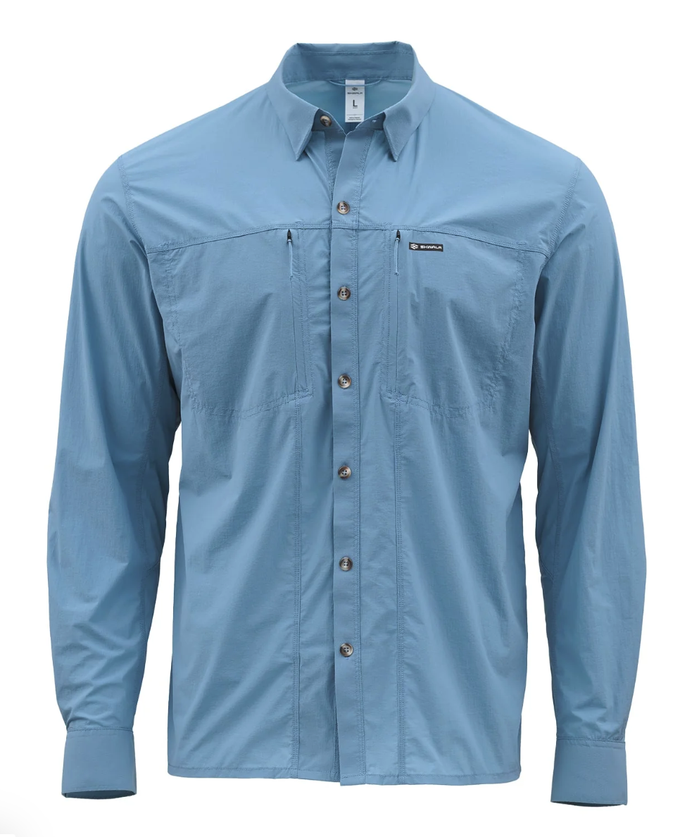 Skwala Sol Breeze Shirt in ocean blue color