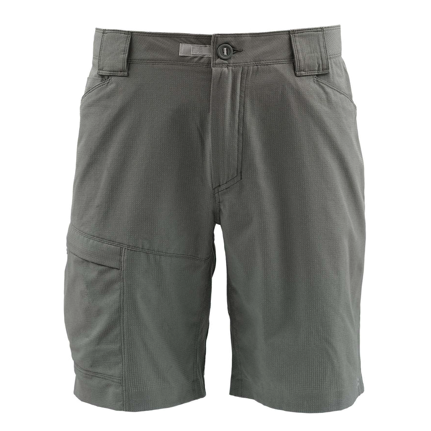Front of Skwala Sol Shorts Charcoal color