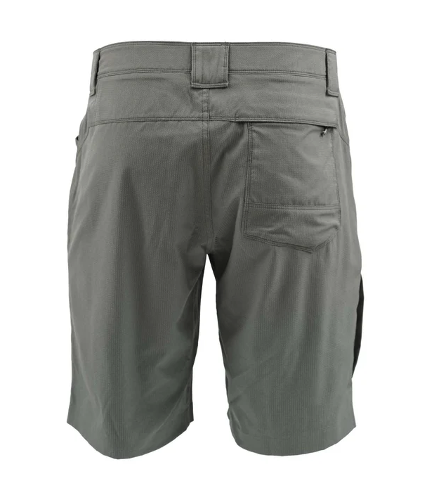 Back of Skwala Sol Shorts Charcoal color