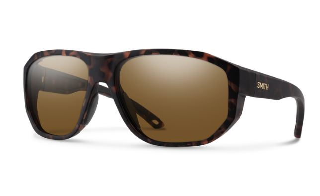 Smith Outrigger Polarized Sunglasses Matte Tortoise Brown