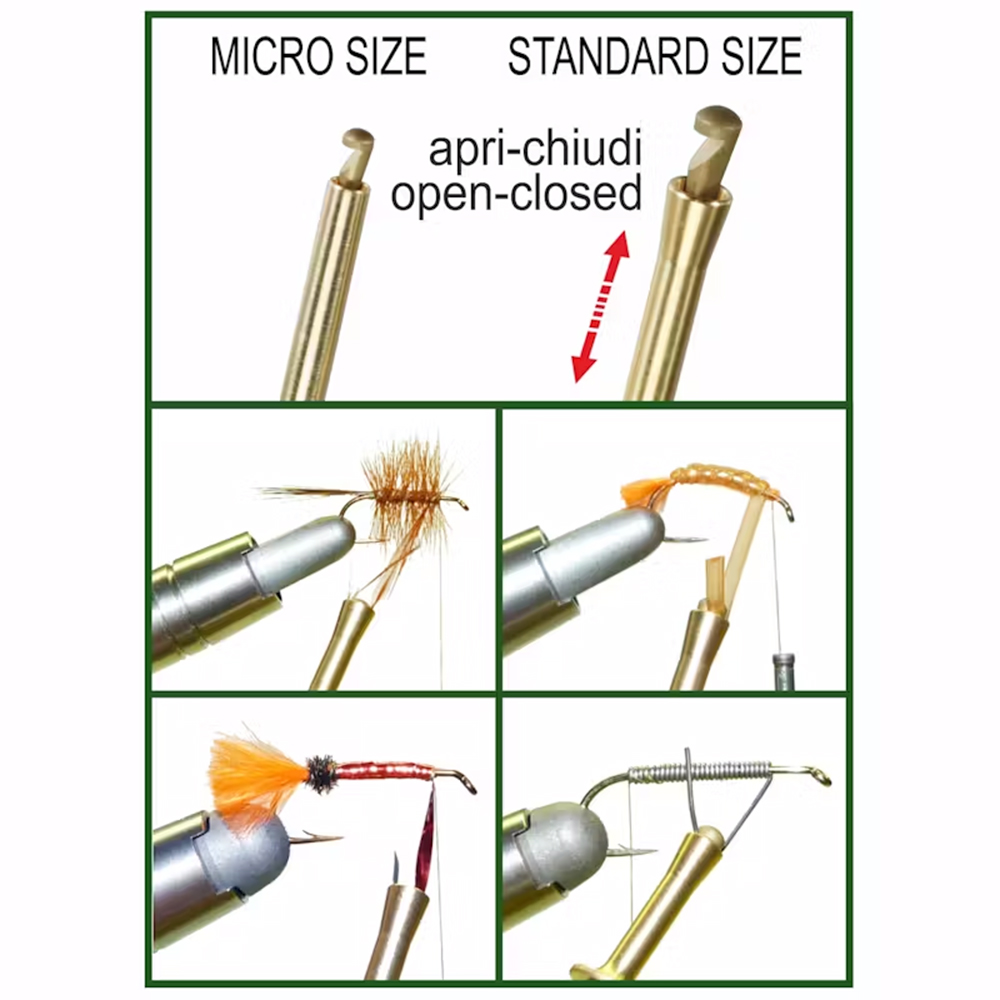 Stonfo Pinza Elite Hackle Pliers - Versatile tool for fly tying, great for quill body materials and small hackles.