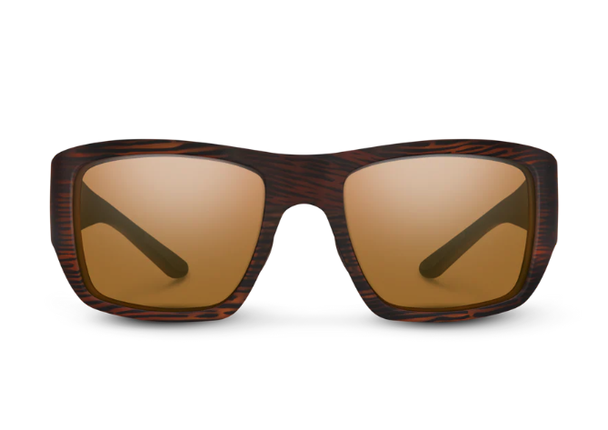 Front view of Suncloud Sculpin Polarized Sunglasses Matte Burnished Brown