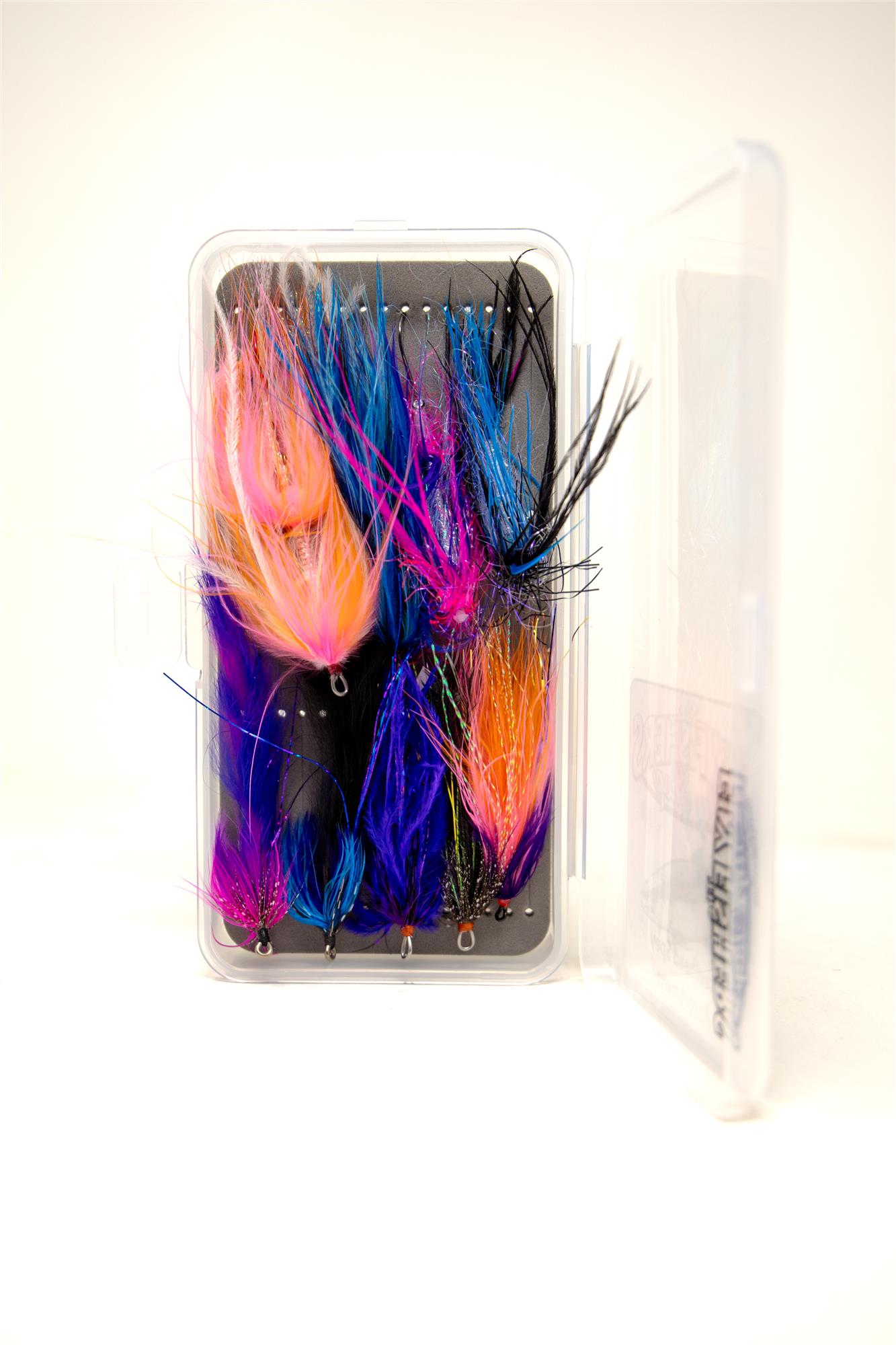 The Fly Fishers Steelhead Spey Fly Assortment with 9 flies and fly box for swinging Great Lakes steelhead.