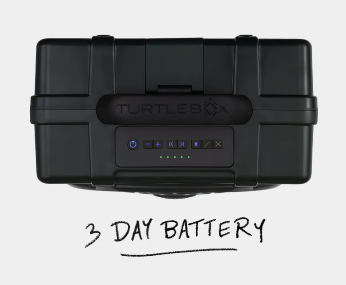 Top view of Turtlebox Original Speaker Green