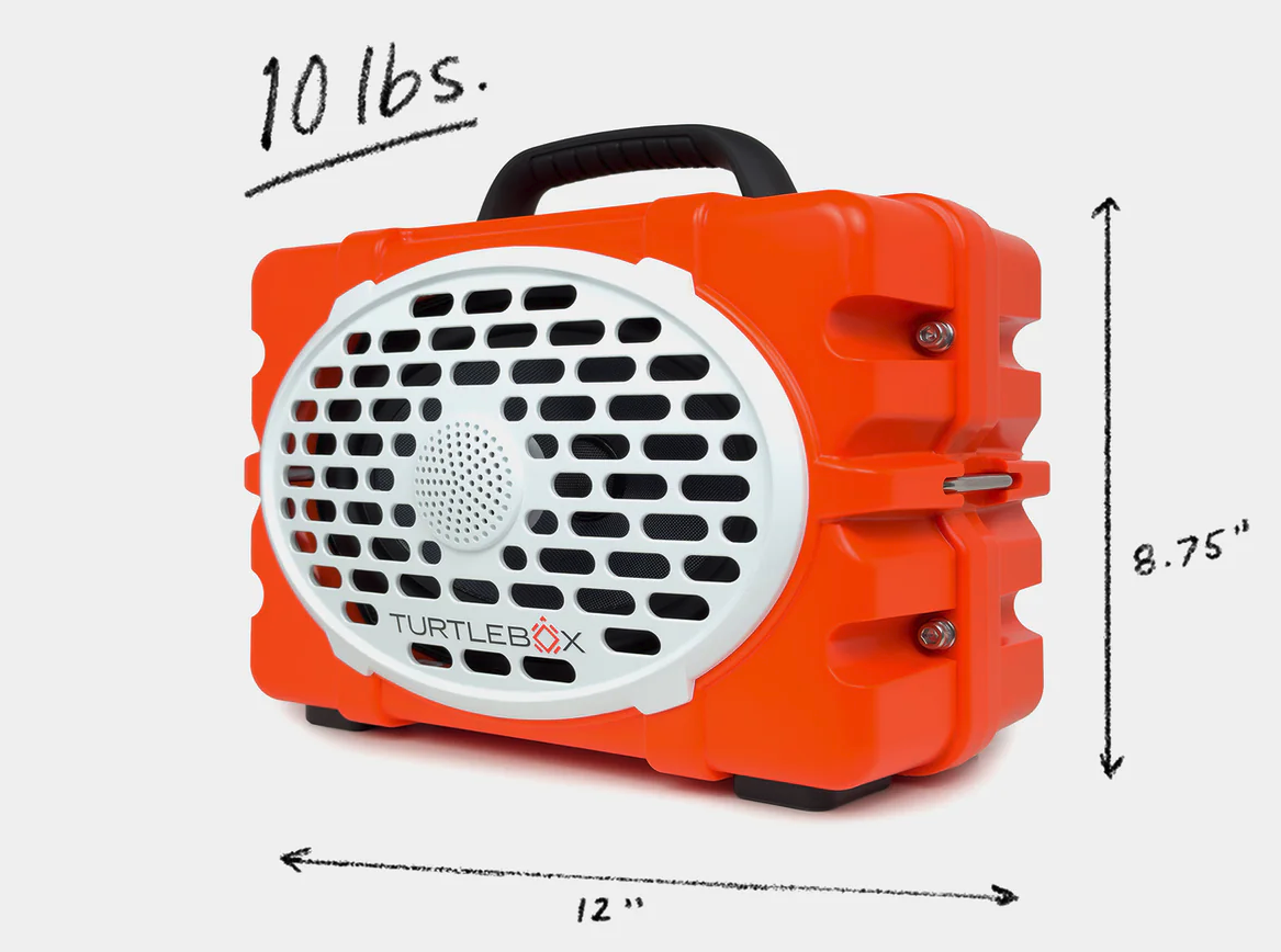 Turtlebox Original Speaker orange color with specs