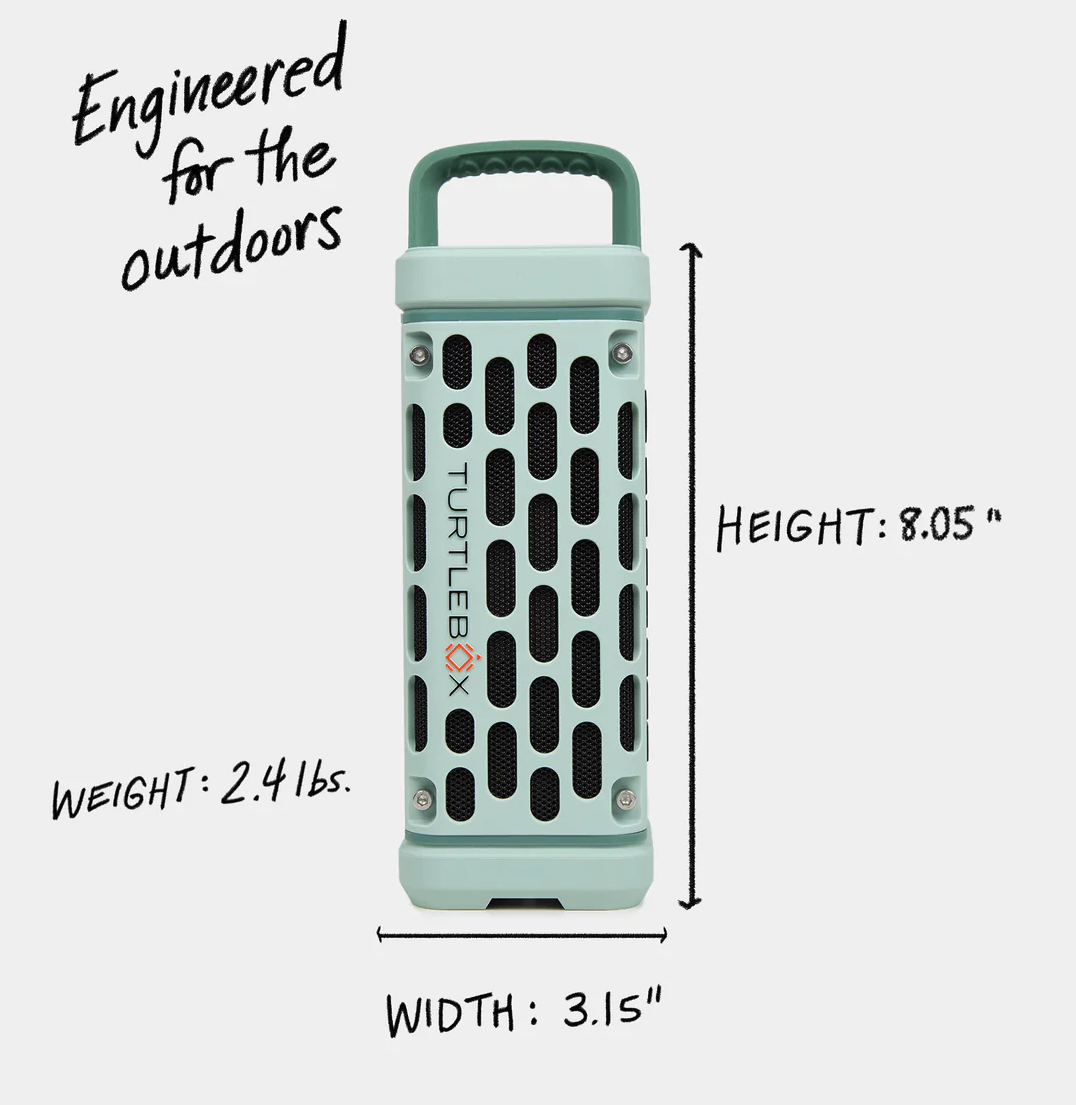 Turtlebox Ranger Speaker River Rock color with specs