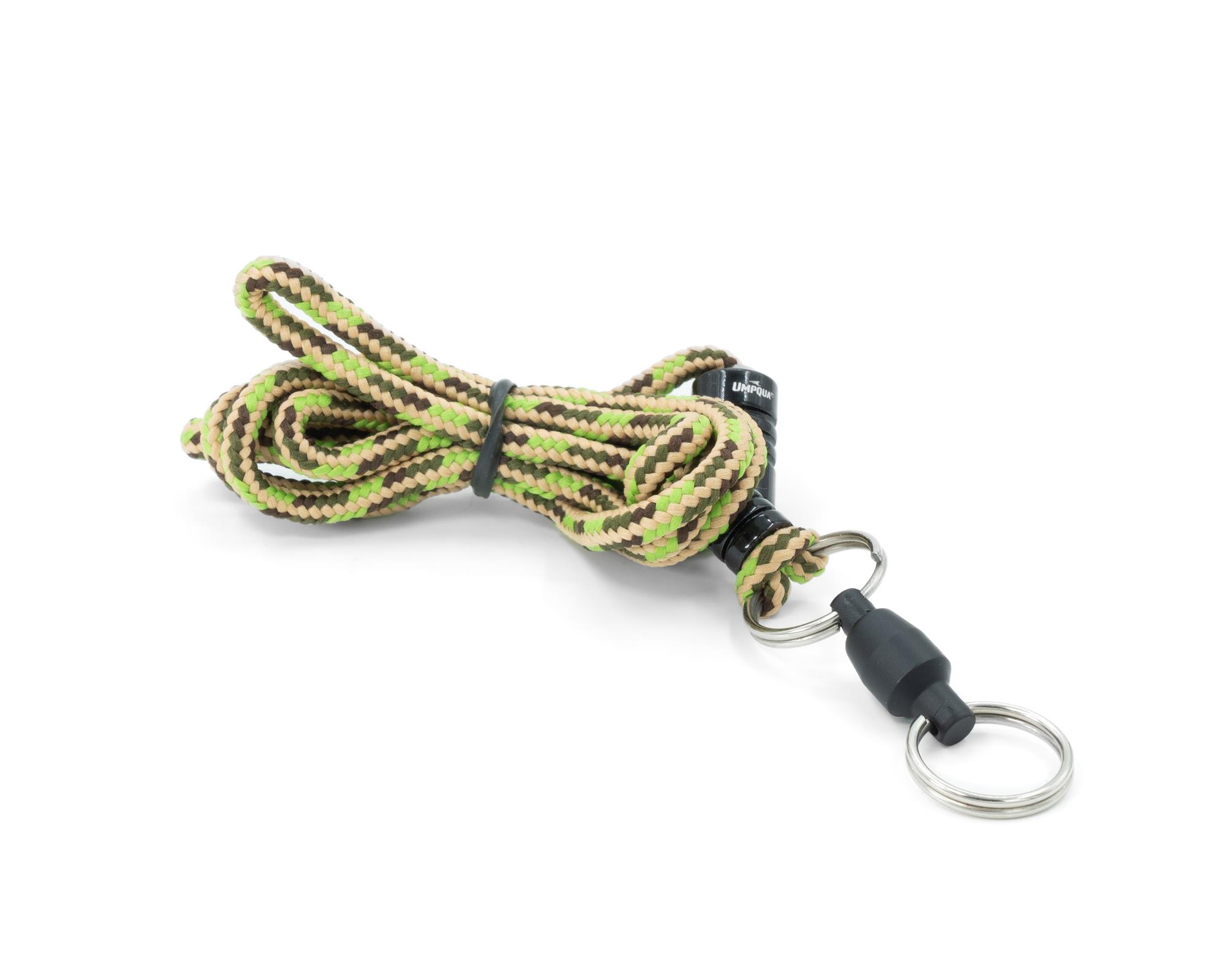 Fishing tool lanyard made from cord with swivel