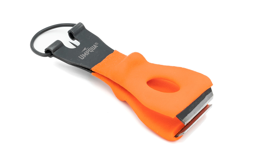 Pair of orange Umpqua River Grip PS Big Nippers