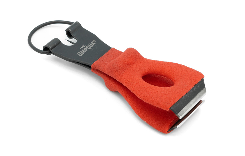 Pair of red Umpqua River Grip PS Big Nippers