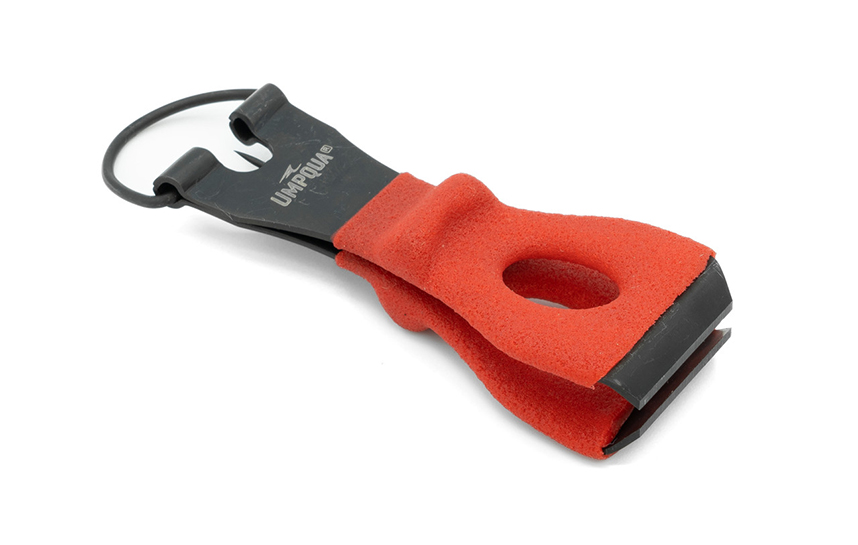 Pair of red Umpqua River Grip PS Tungsten Carbide Big Nippers