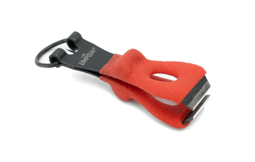 Pair of red Umpqua River Grip PS Nippers