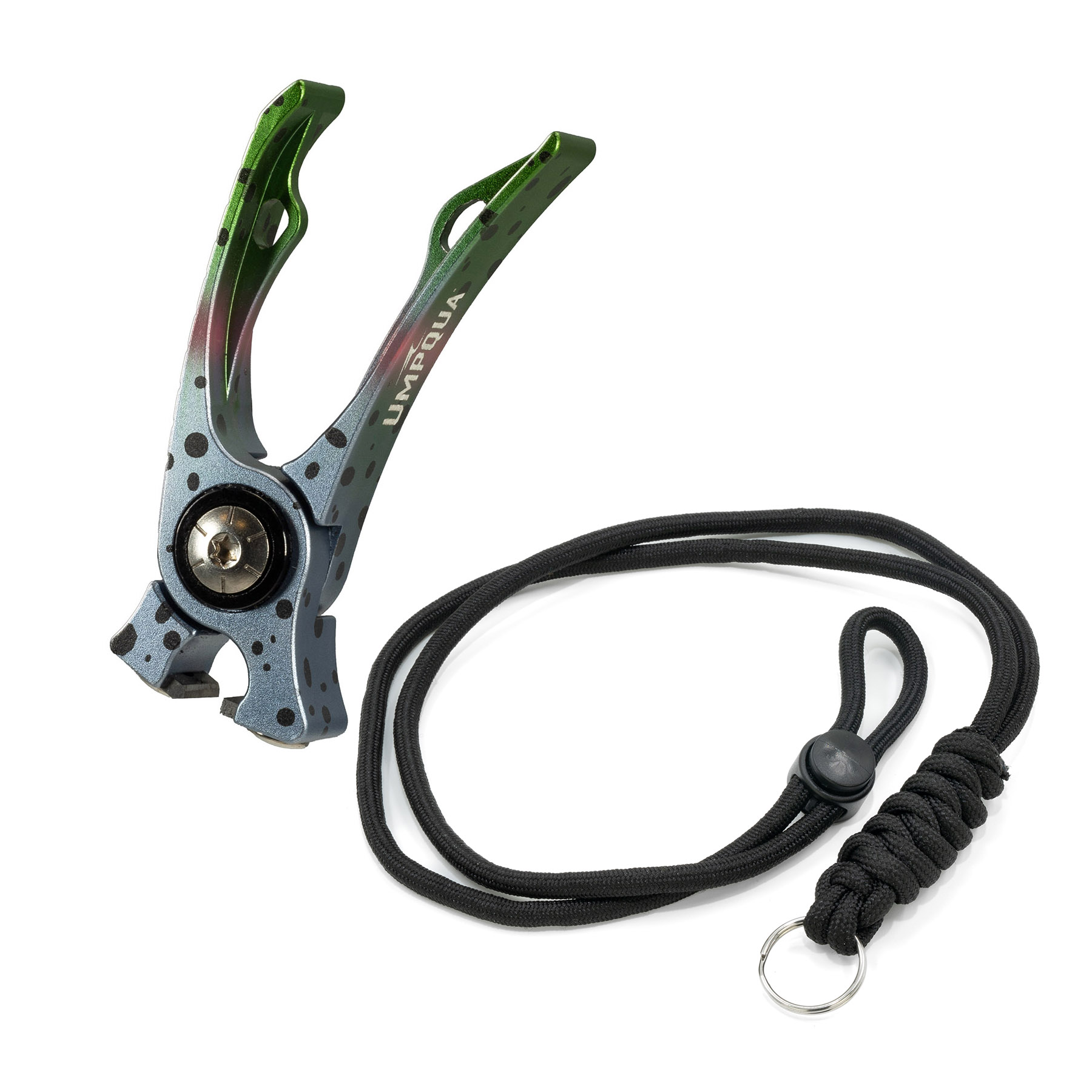 Umpqua RiverRun nipper and lanyard rainbow trout artist edition fly fishing nippers with replaceable blades