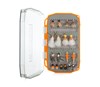 Flies and fly box for the Umpqua Terrestrial Fly Assortment