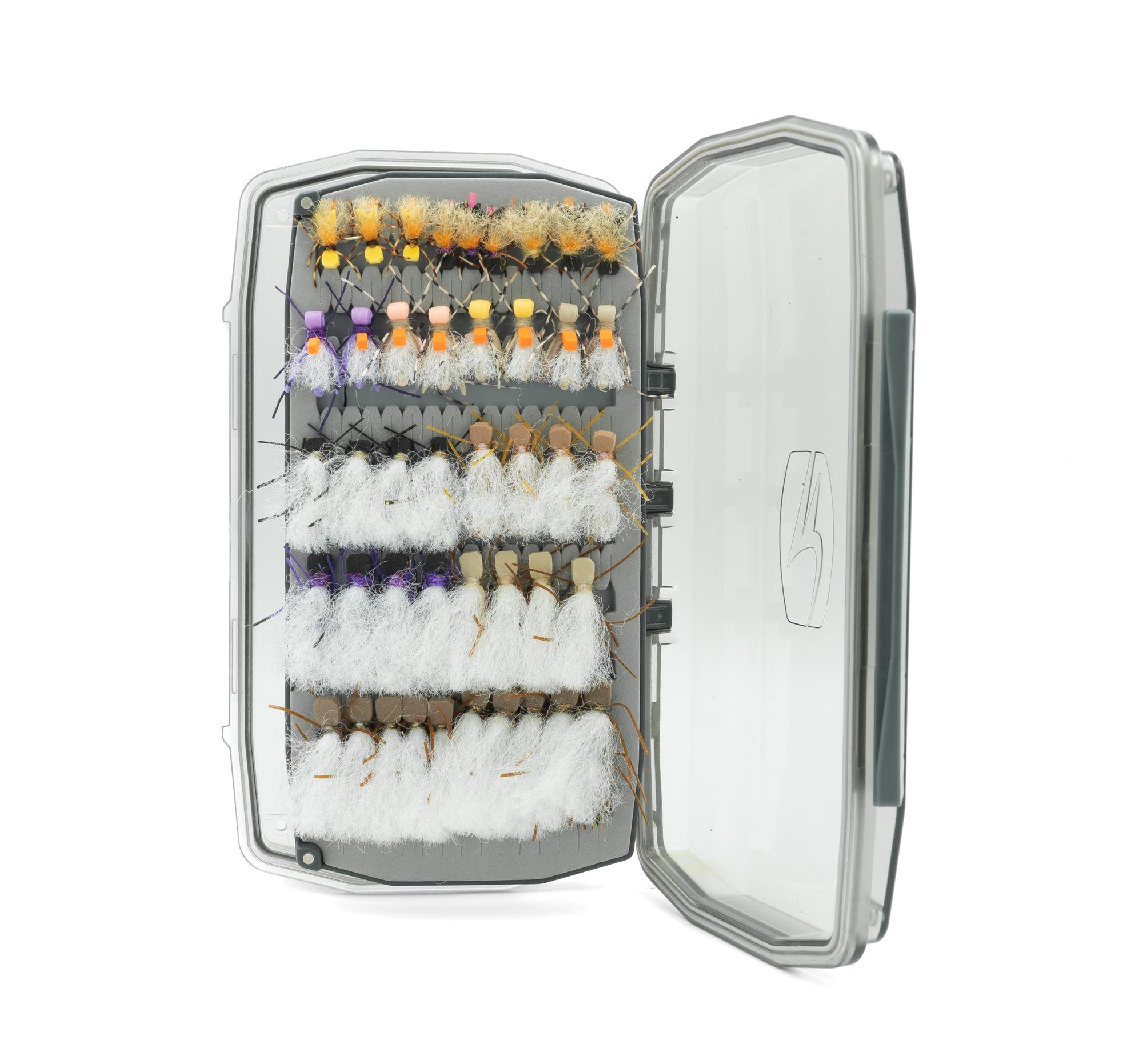 Umpqua UPG Foam Waterproof Essential Fly Box Gray Loaded