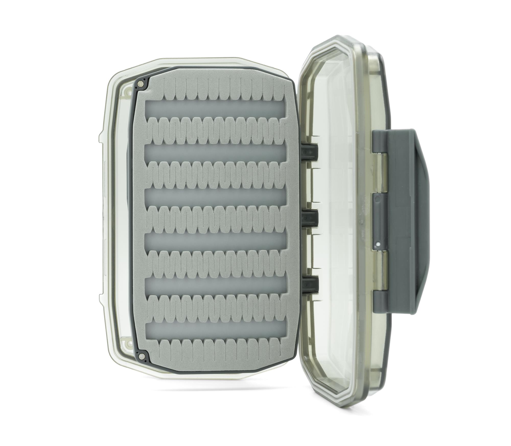 Umpqua UPG Foam Waterproof Essential Medium Fly Box Gray Open