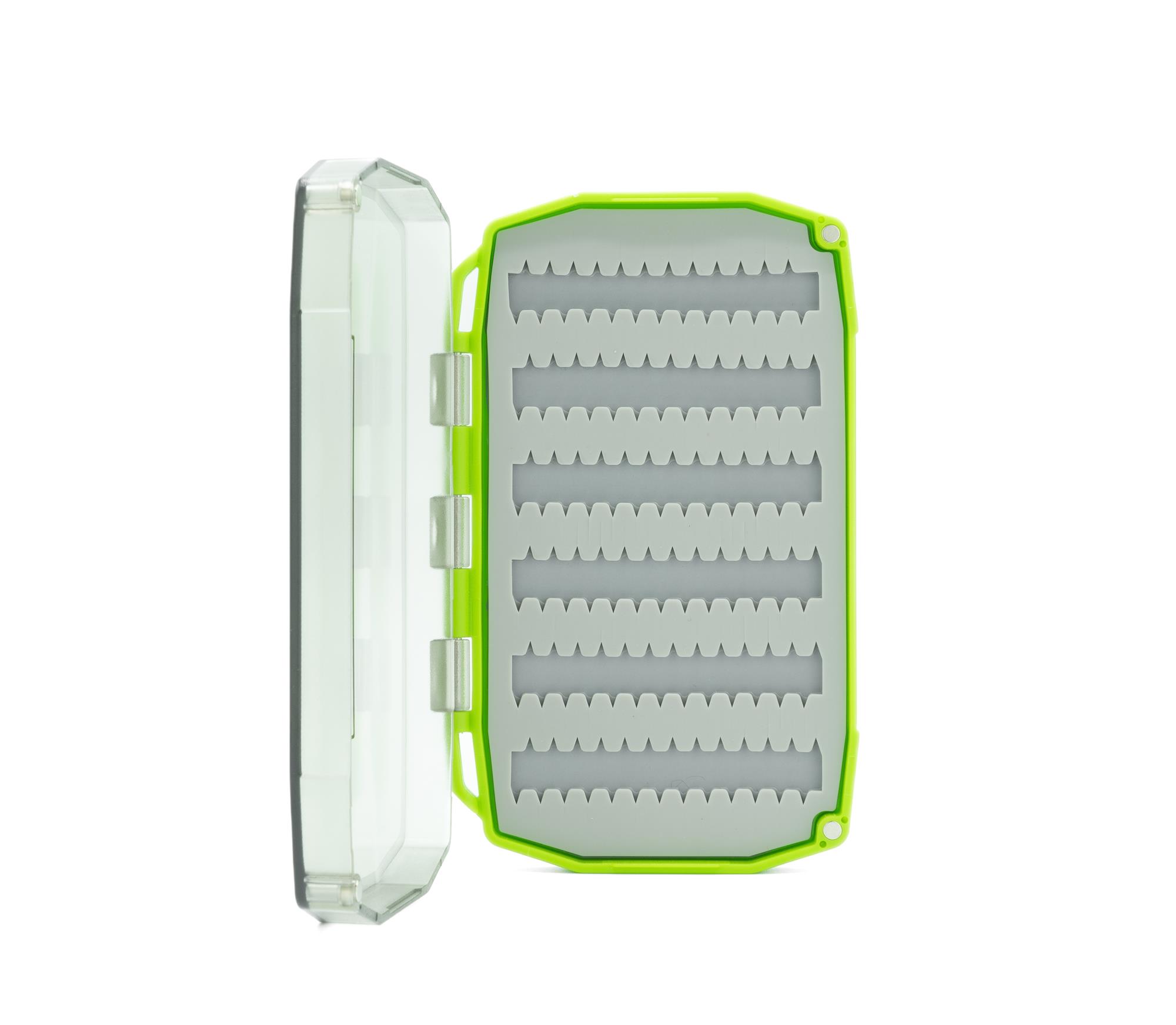 Umpqua UPG Silicone Essential Mini Fly Box Hot Green Open
