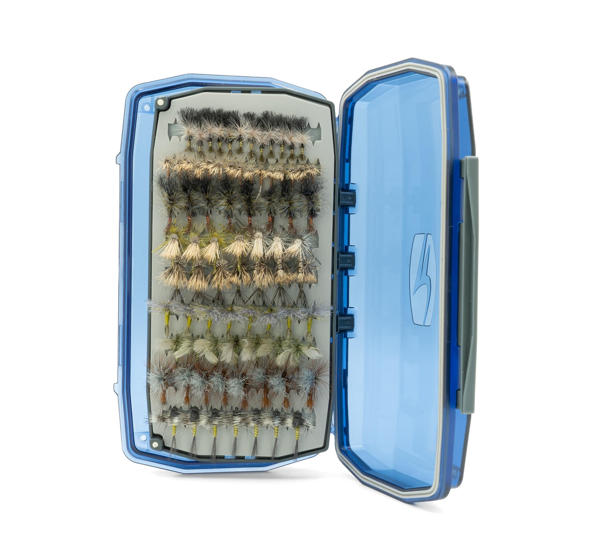 Umpqua UPG Silicone Waterproof Essential Fly Box Blue Loaded