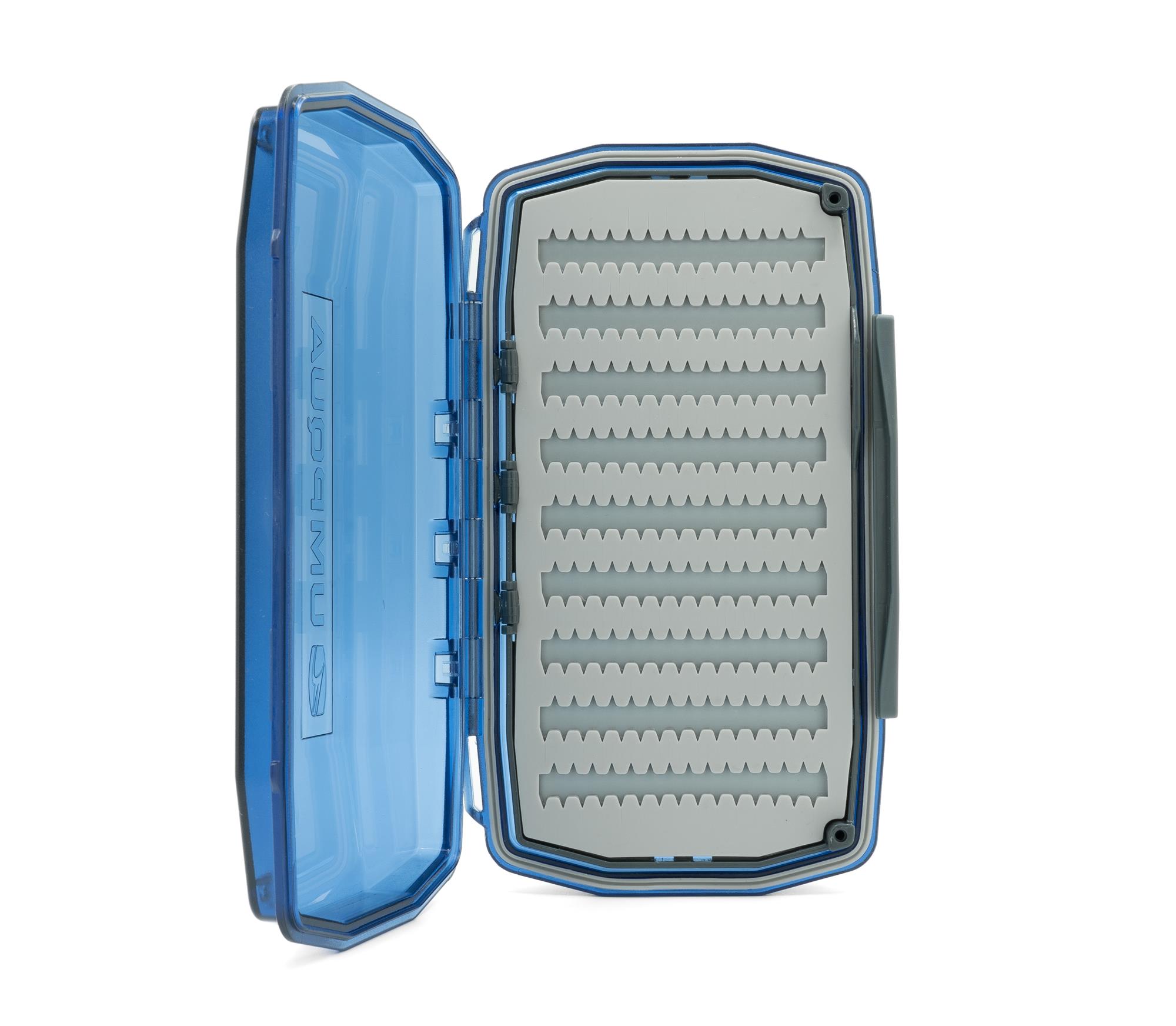 Umpqua UPG Silicone Waterproof Essential Fly Box Blue Open