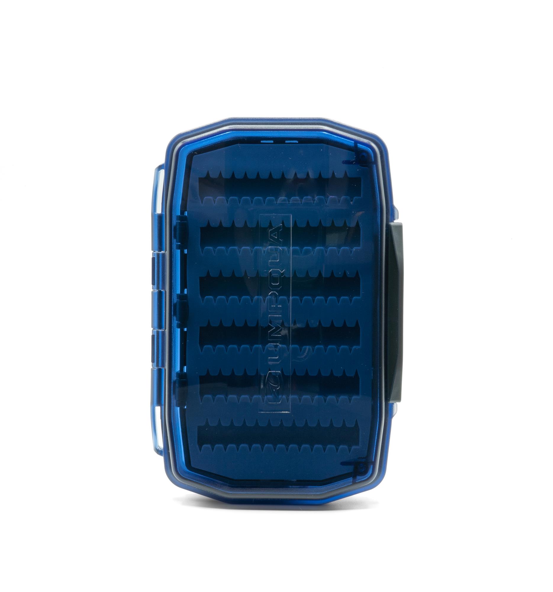 Umpqua UPG Silicone Waterproof Essential Medium Fly Box Blue Closed