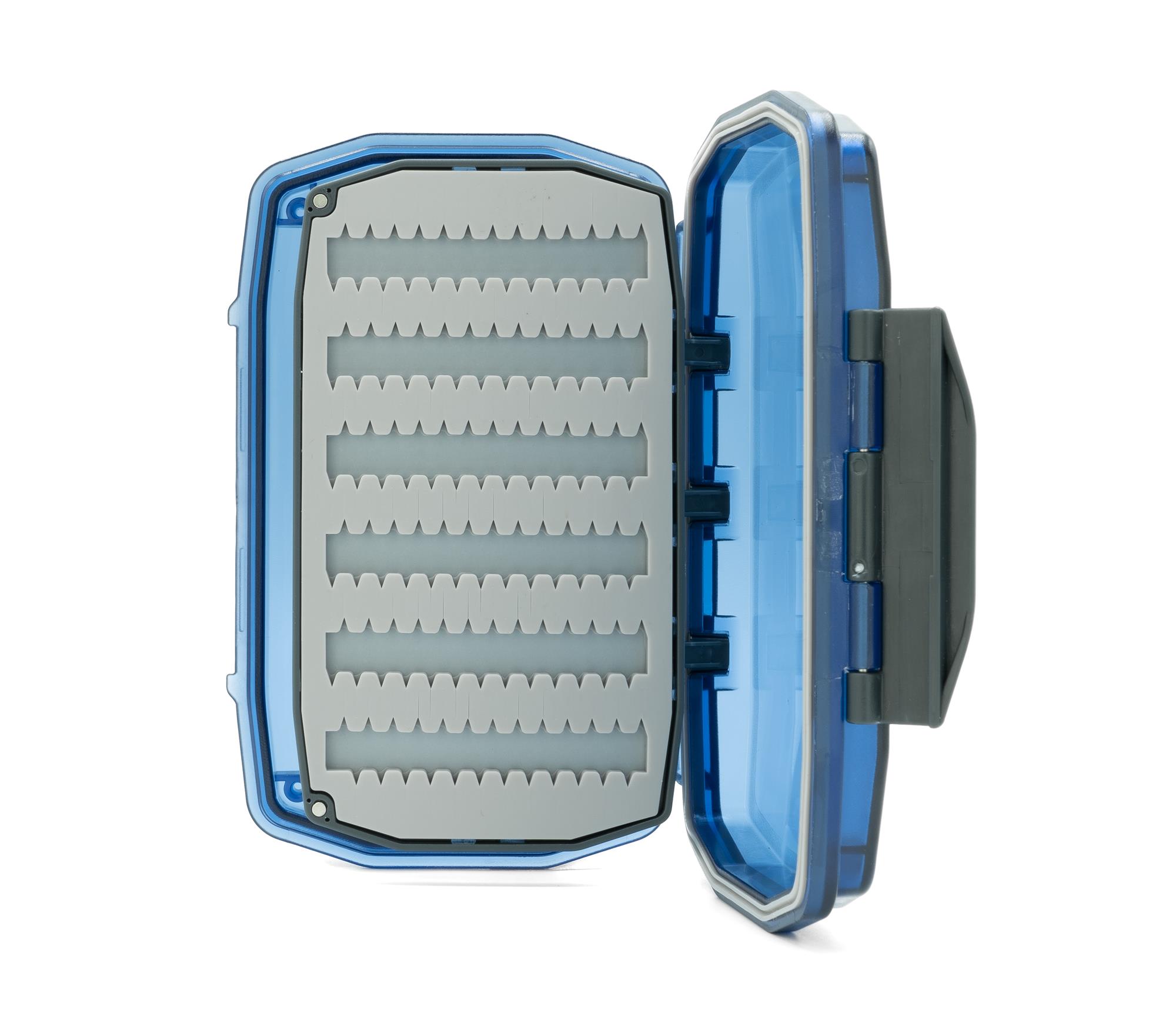 Umpqua UPG Silicone Waterproof Essential Medium Fly Box Blue Open