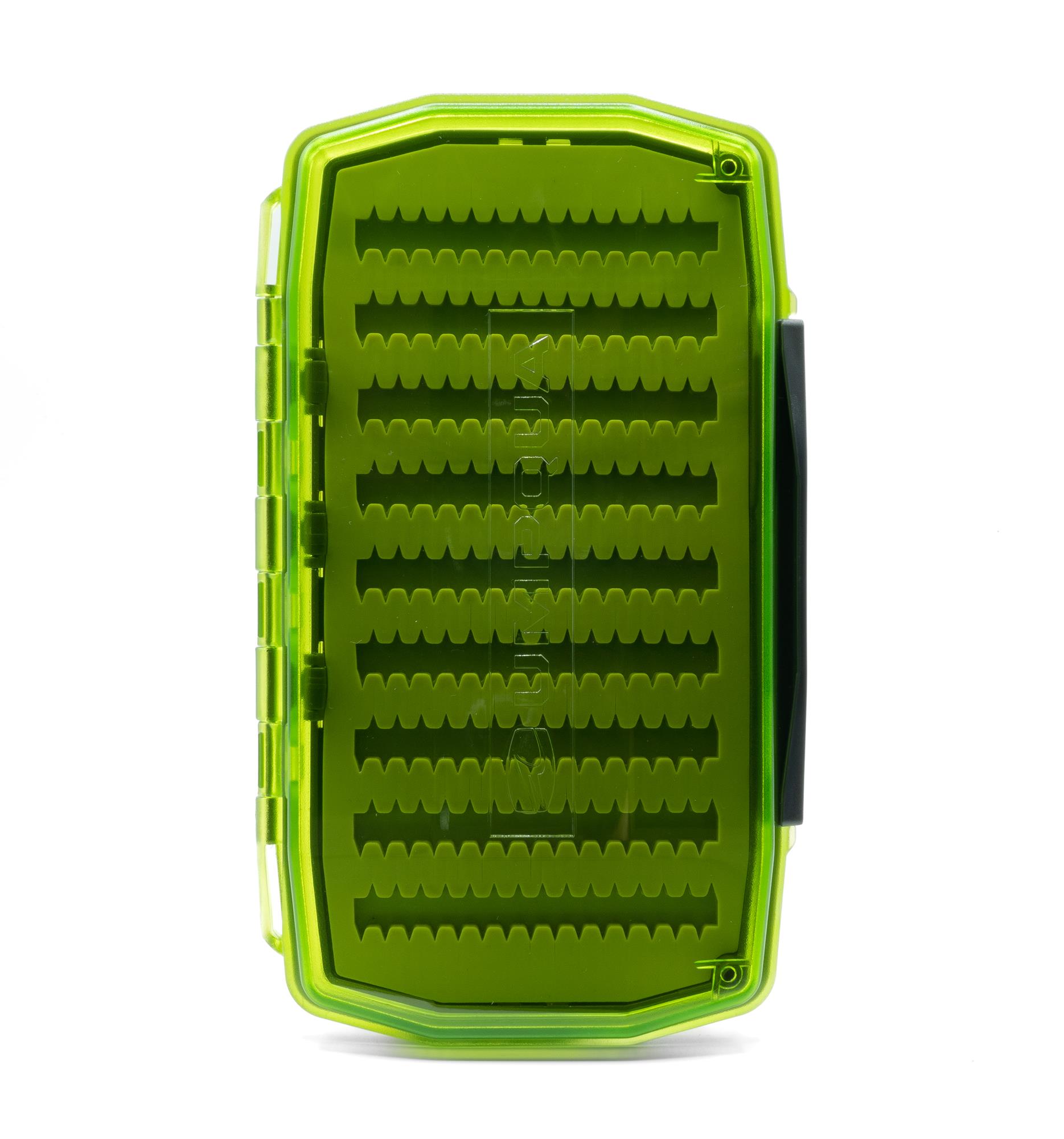 Umpqua UPG Silicone Waterproof Essential Fly Box Hot Green Closed