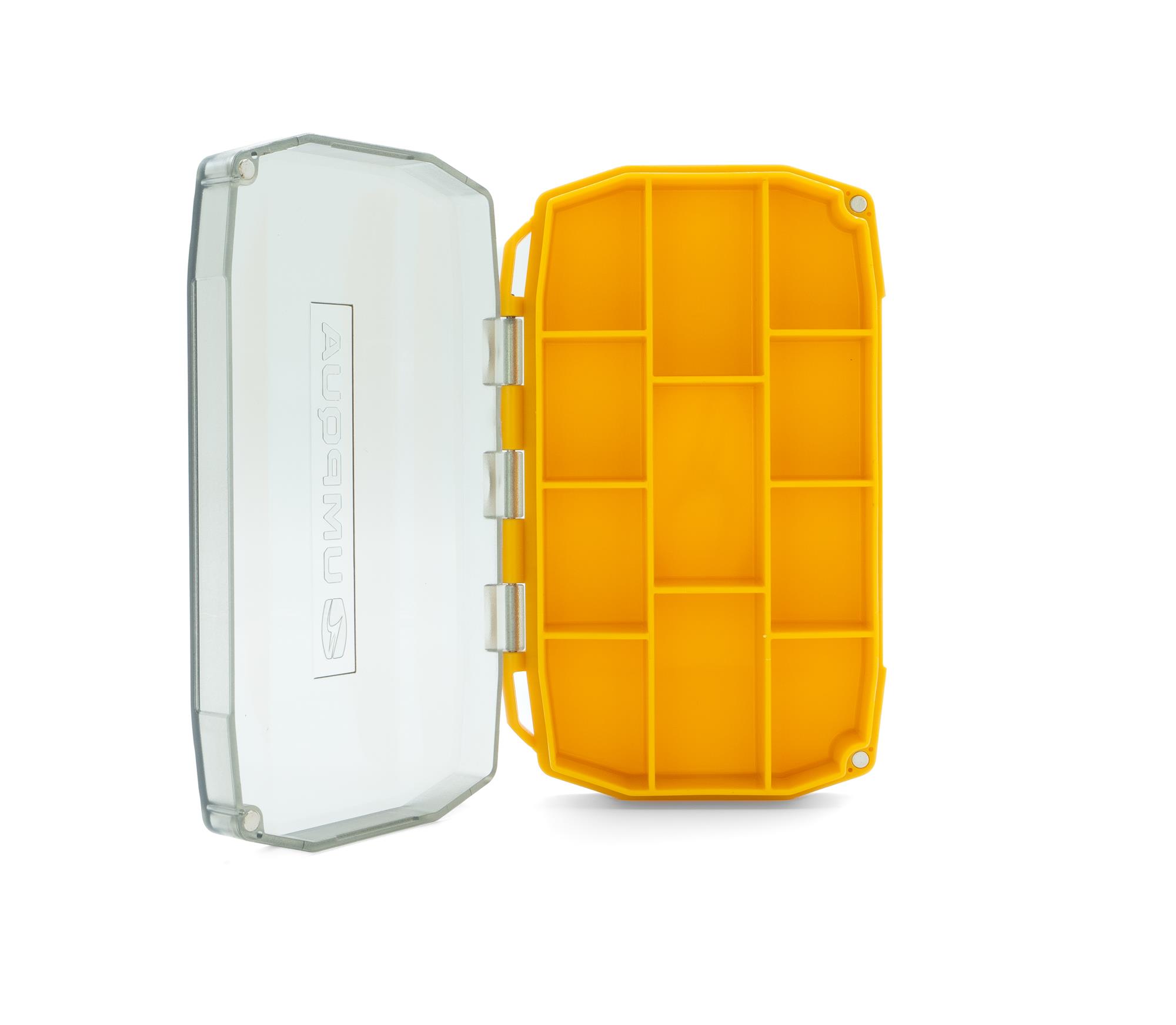 Mini sized Umpqua UPG Compartment Fly Box with lid open