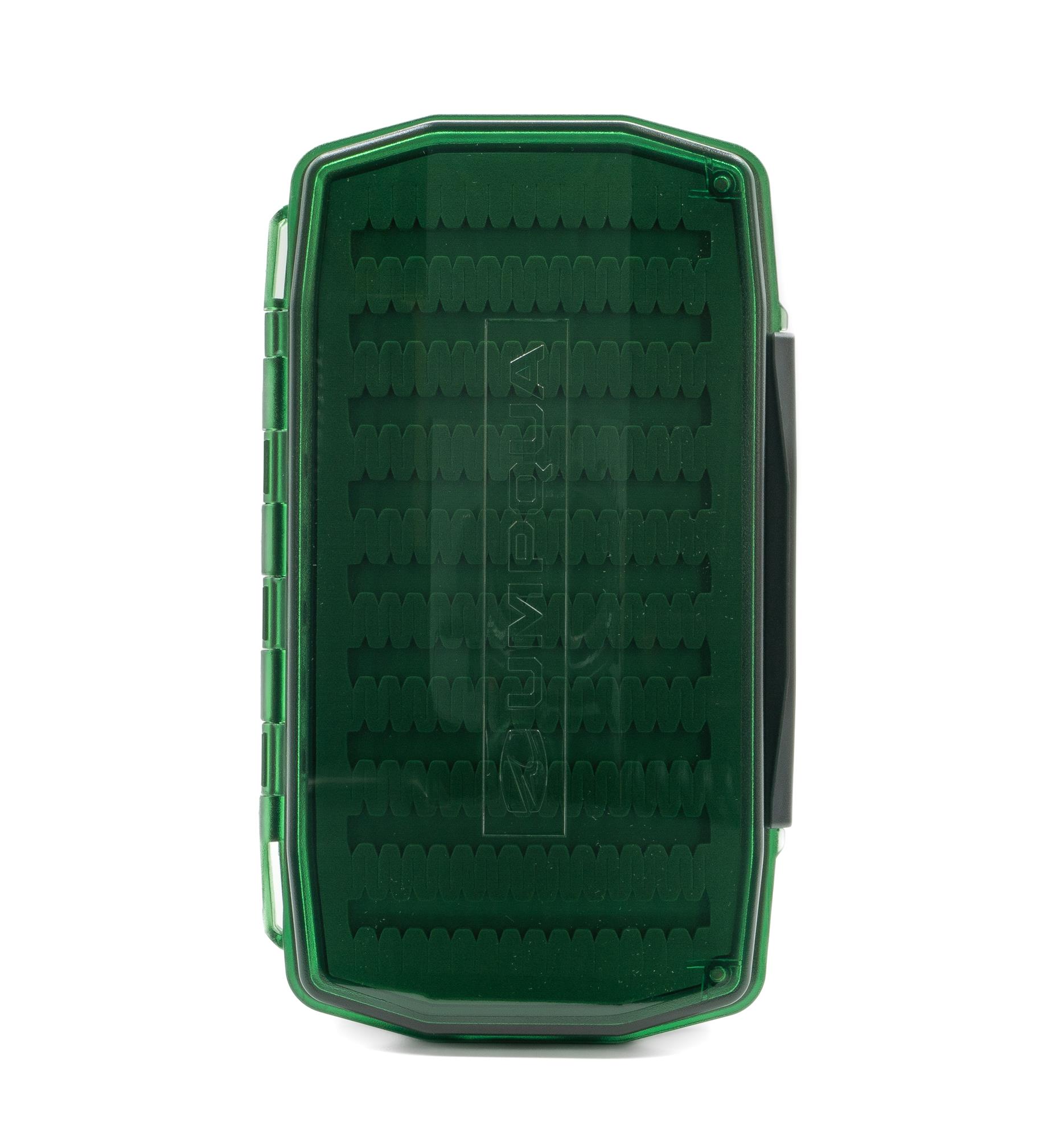 Lid closed on the Umpqua Foam Waterproof Ultimate Nymph Fly Box