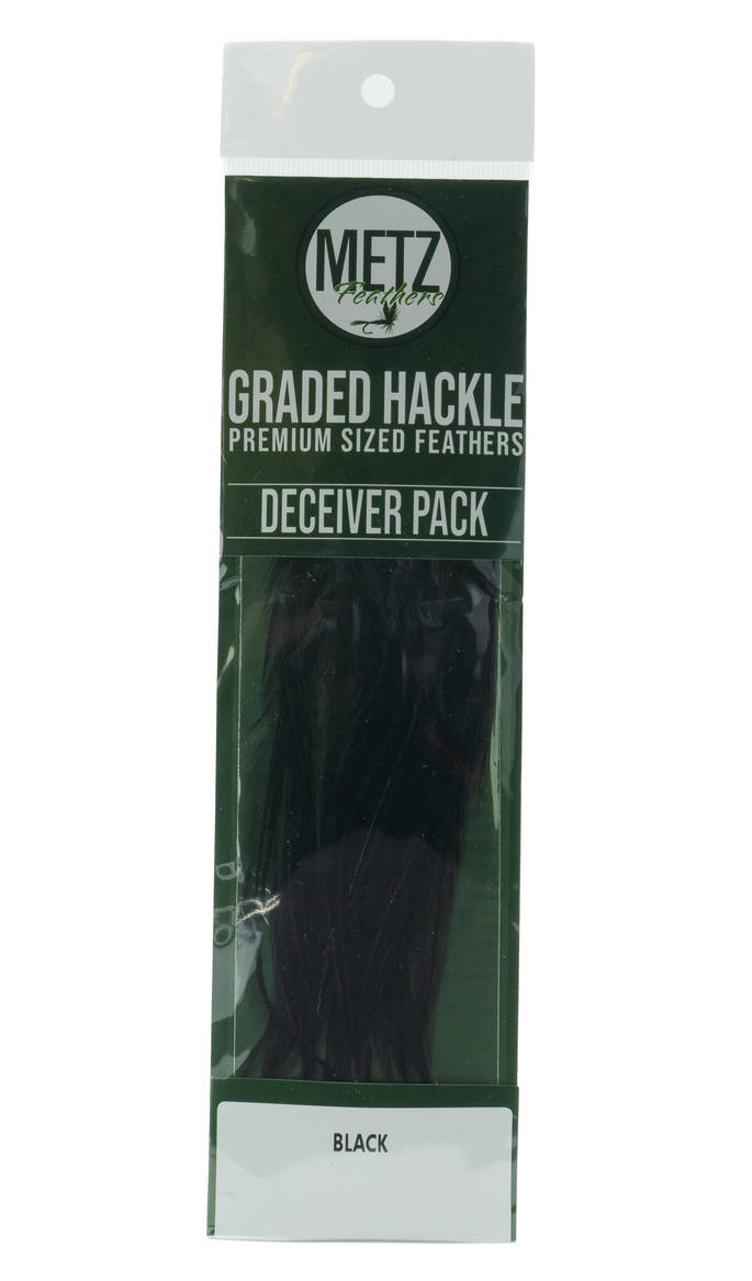Umpqua Metz Hackle Deceiver Streamer Pack are the best feathers for fly tying deceivers and streamer patterns.