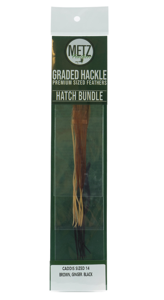 Umpqua Metz Hackle Hatch Bundle is a set of fly tying feathers perfect for fly tying caddis fly patterns.