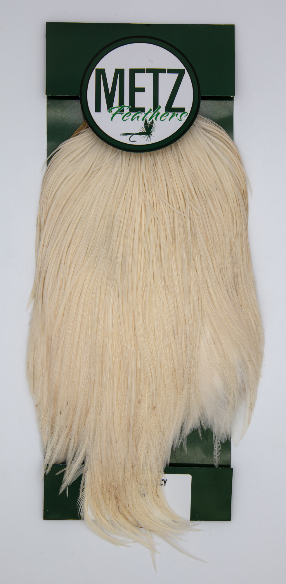 Metz Legacy Grade Cream neck hackle premium rooster feathers for dry fly tying