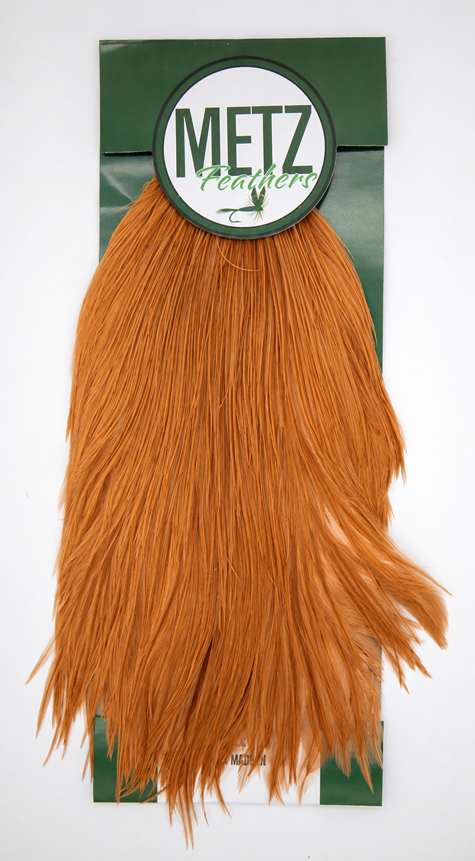 Ginger color of the  Metz Neck Hackle - Legacy Grade