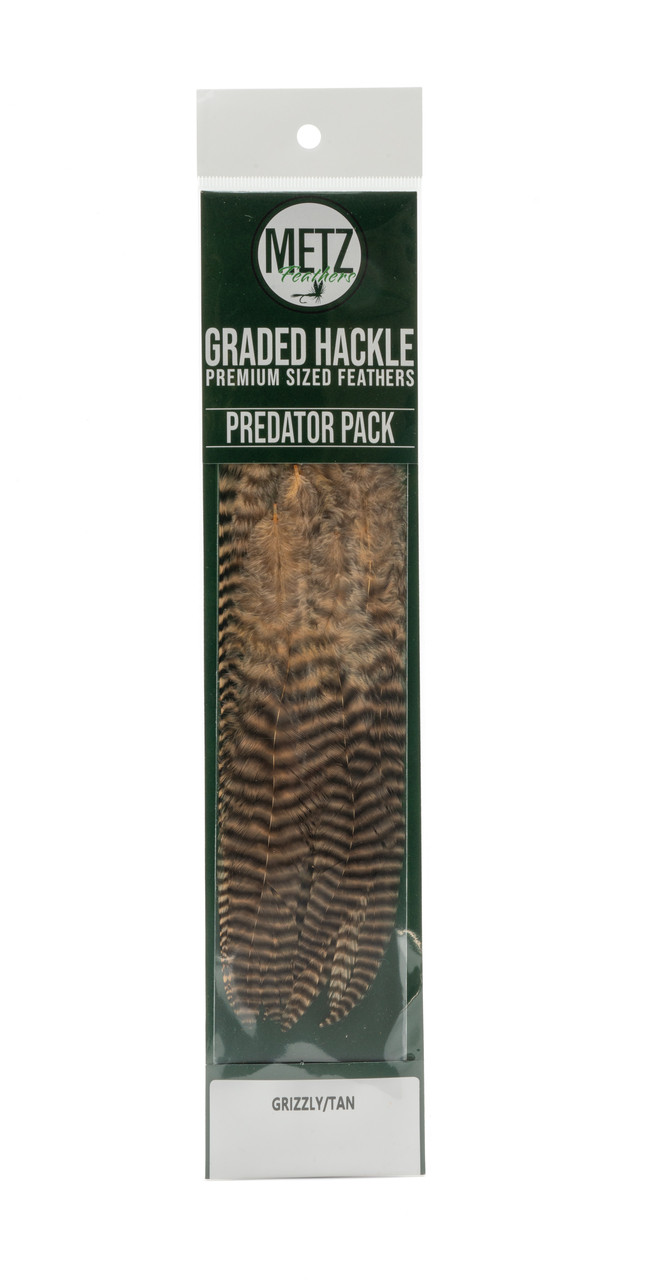 Umpqua Metz Predator Hackle Pack Metz Predator Pack fly tying hackle magnum rooster saddle feathers for pike and musky streamers