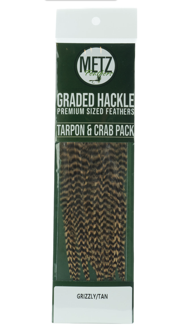 Buy Umpqua Metz Hackle Tarpon Crab Pack for saltwater fly tying.