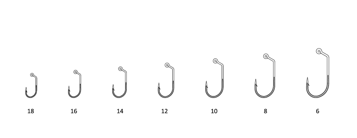 Size comparisons of Umpqua XT500 Hook