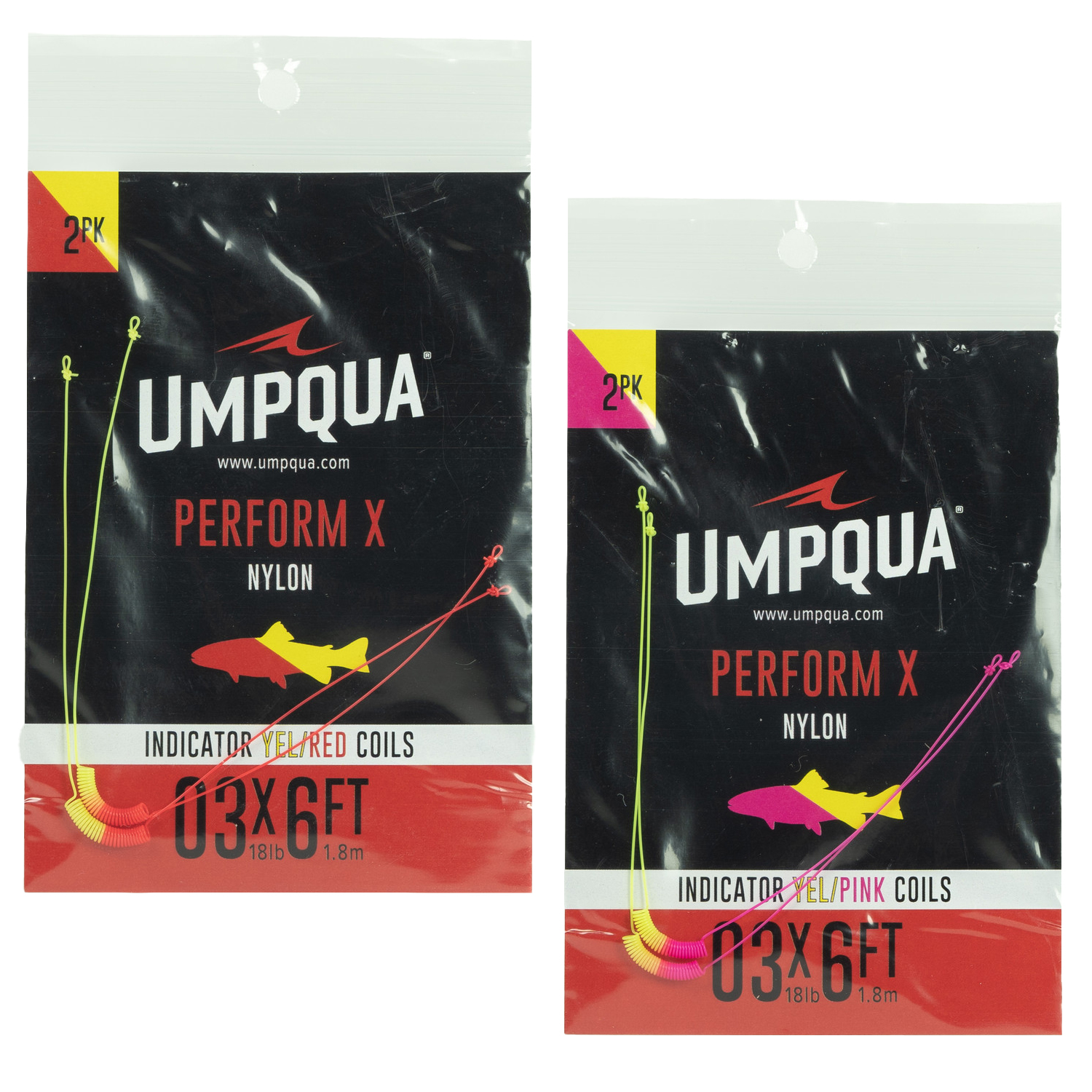 Umpqua Indicator Coil for Euro nymphing with bright alternating colors and micro-perfection loops