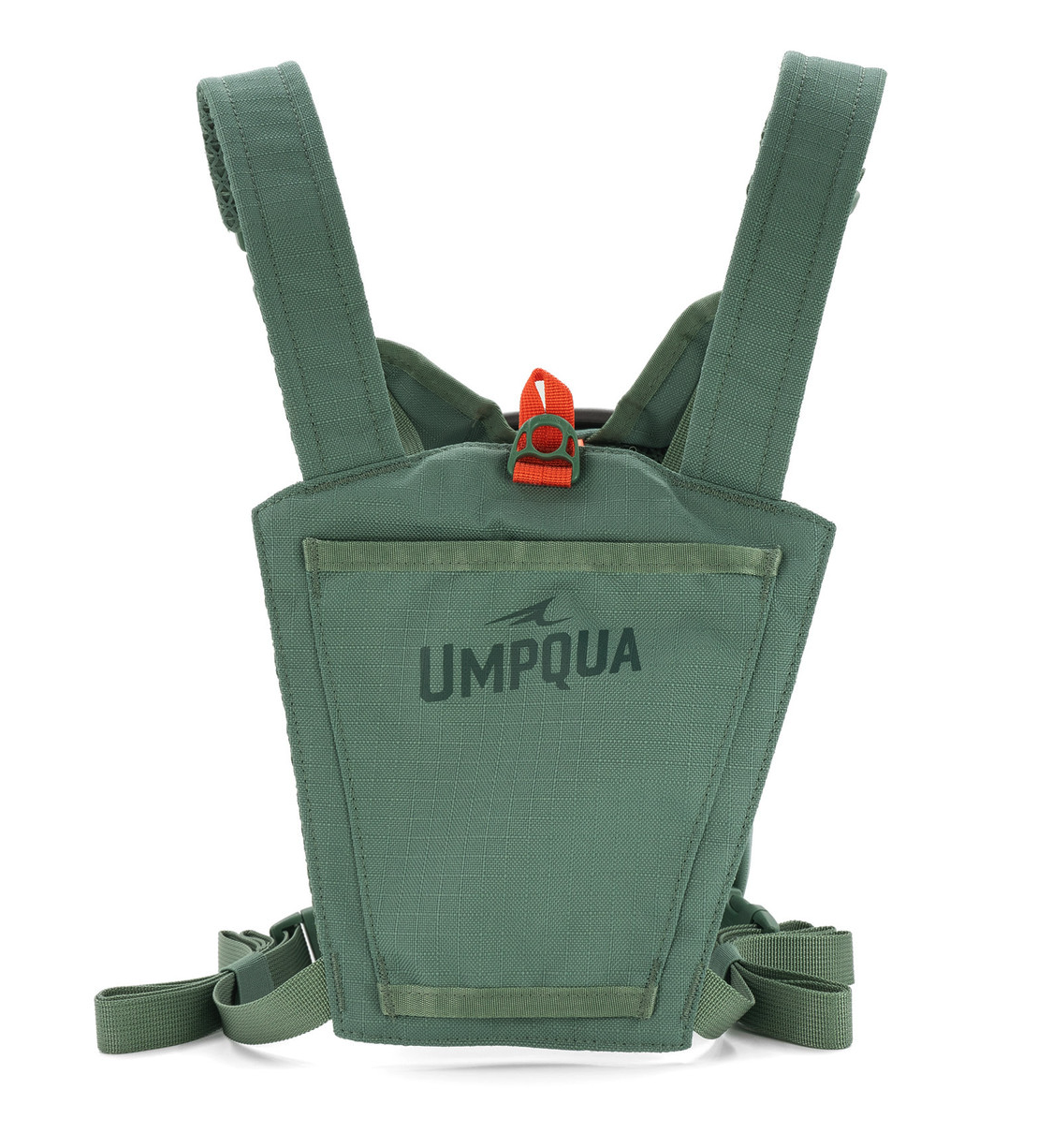 Back of Umpqua NorthFork Small Chest Pack Pine color