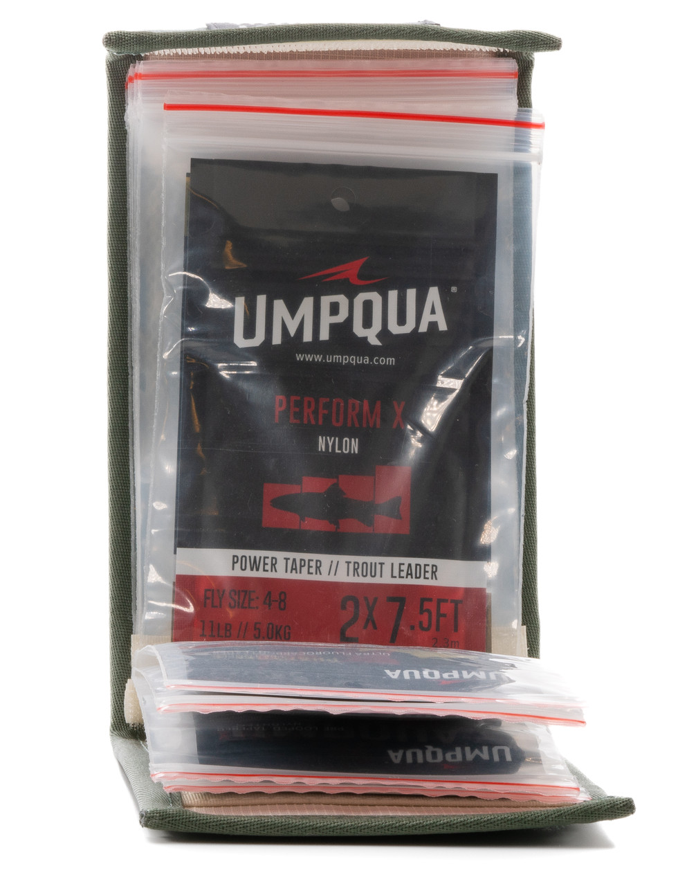 Sleeves for holding leaders in the Umpqua Northfork Leader Wallet