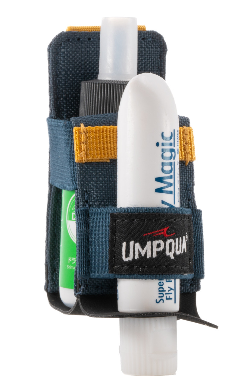 Umpqua Northfork Shake/Gel Combo Holder loaded with shake and floatant