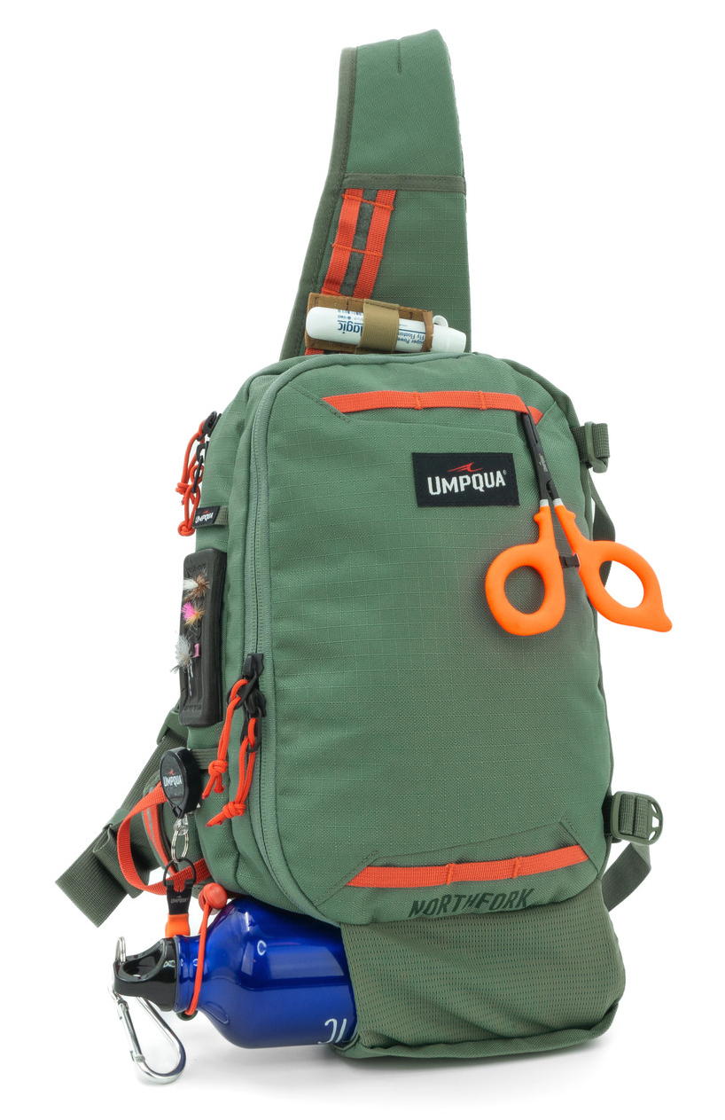 Lightweight Umpqua NorthFork Sling Pack with Multiple Compartments for Outdoor Fishing