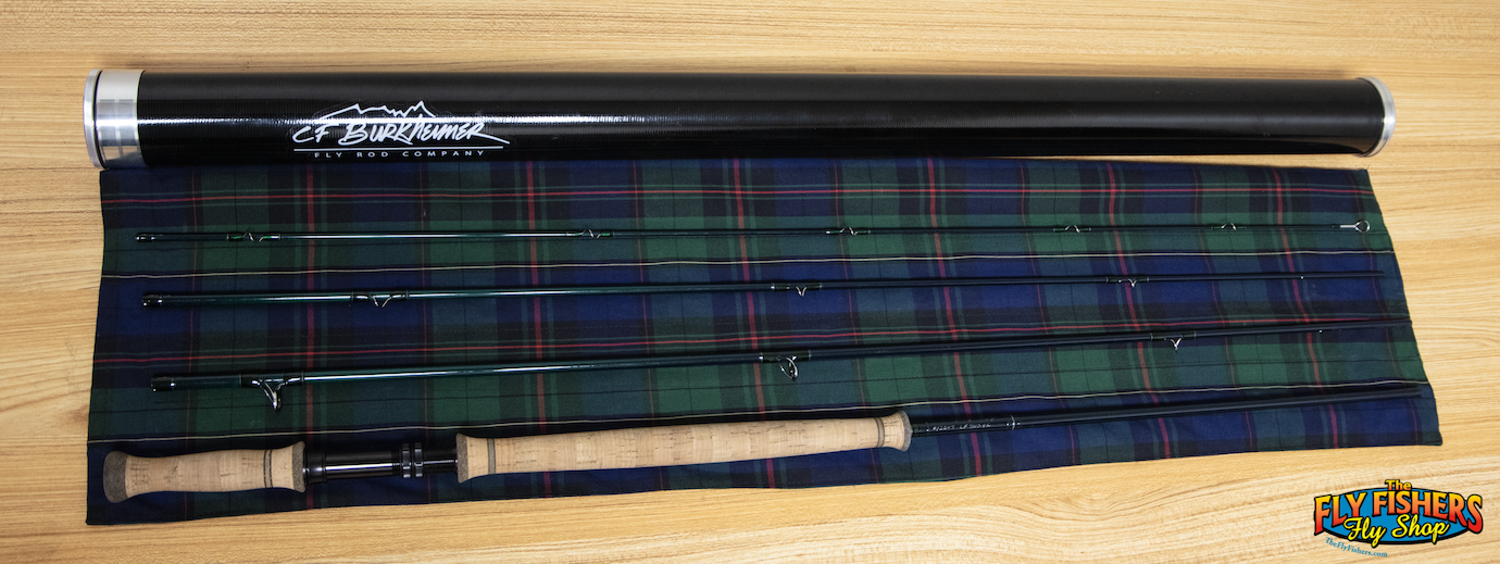 Full view ofUsed CF Burkheimer Classic CF 7117-4C 11'7" 6/7/8wt 4 Pc Switch Fly Fishing Rod