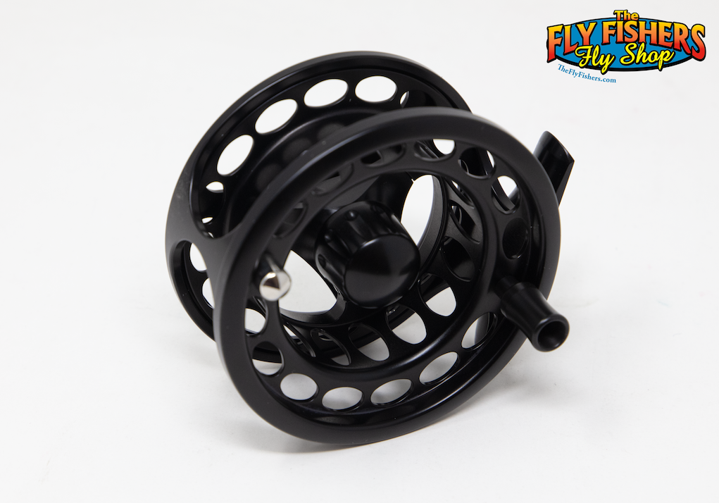 Back of Danielsson F3W 2six 2-6wt Black Fly Fishing Reel