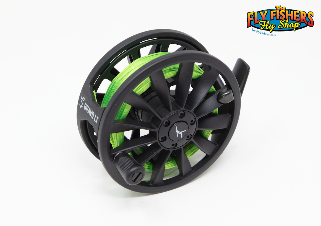 Back of Used Echo Bravo LT 4/5 Black 4-5wt Fly Fishing Reel
