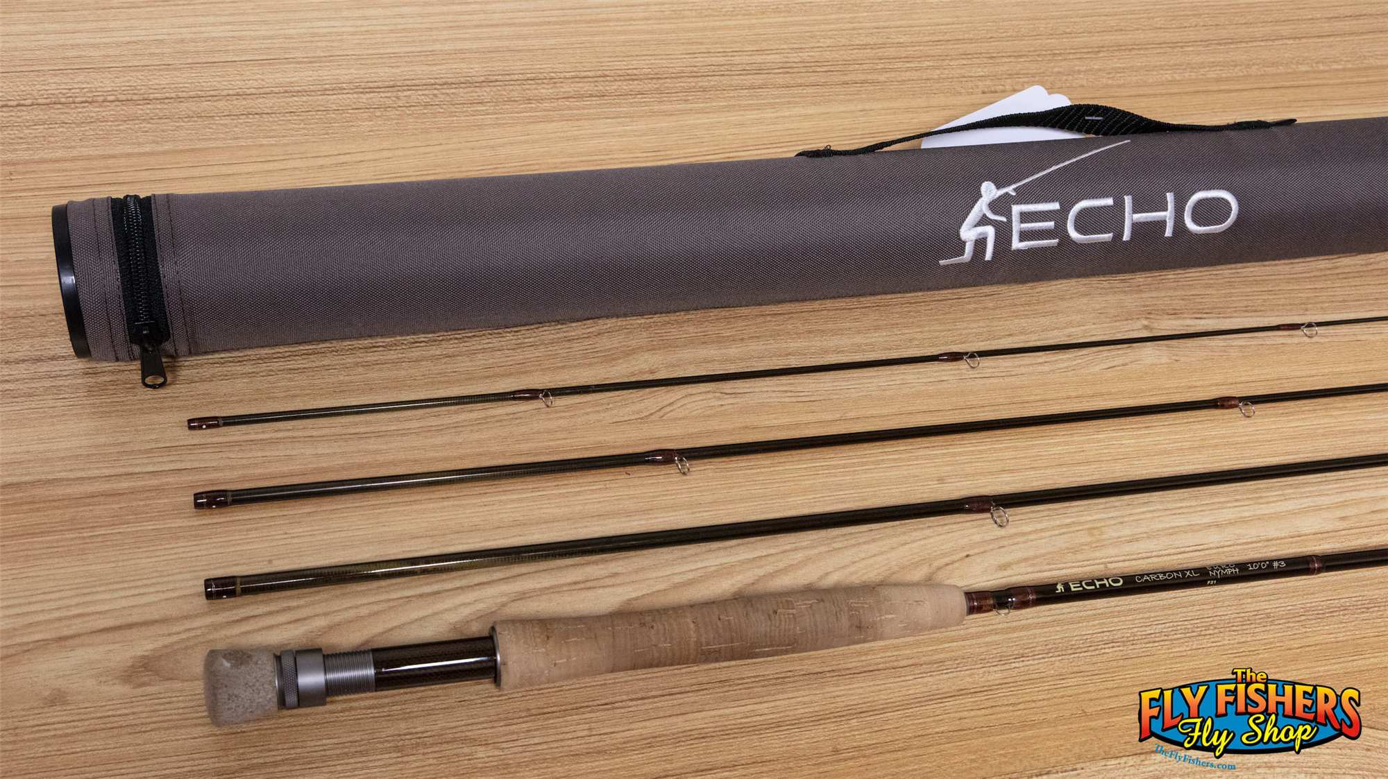 Used Echo Carbon XL Euro Nymph 3100-4 3wt 10'0" 4pc Fly Fishing Rod with rod tube