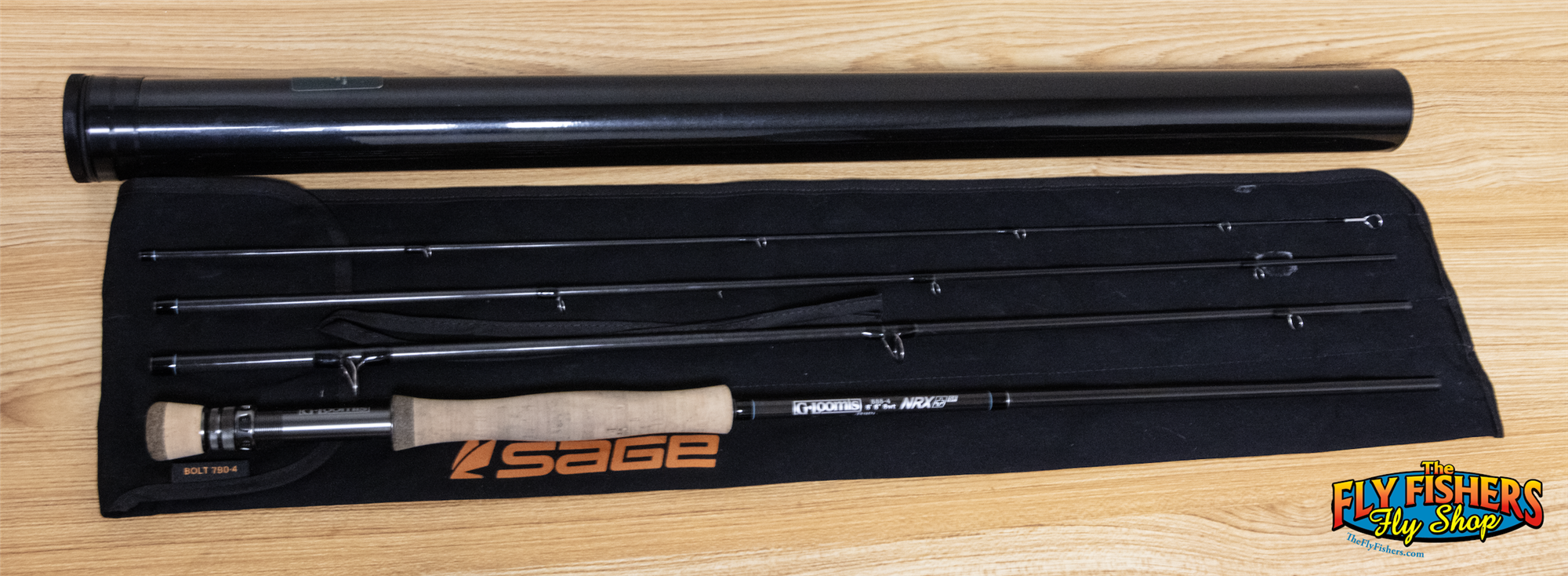 Full view of Used G.Loomis NRX+ Swim Fly 888-4 8wt 8'8" 4 Piece Fly Fishing Rod