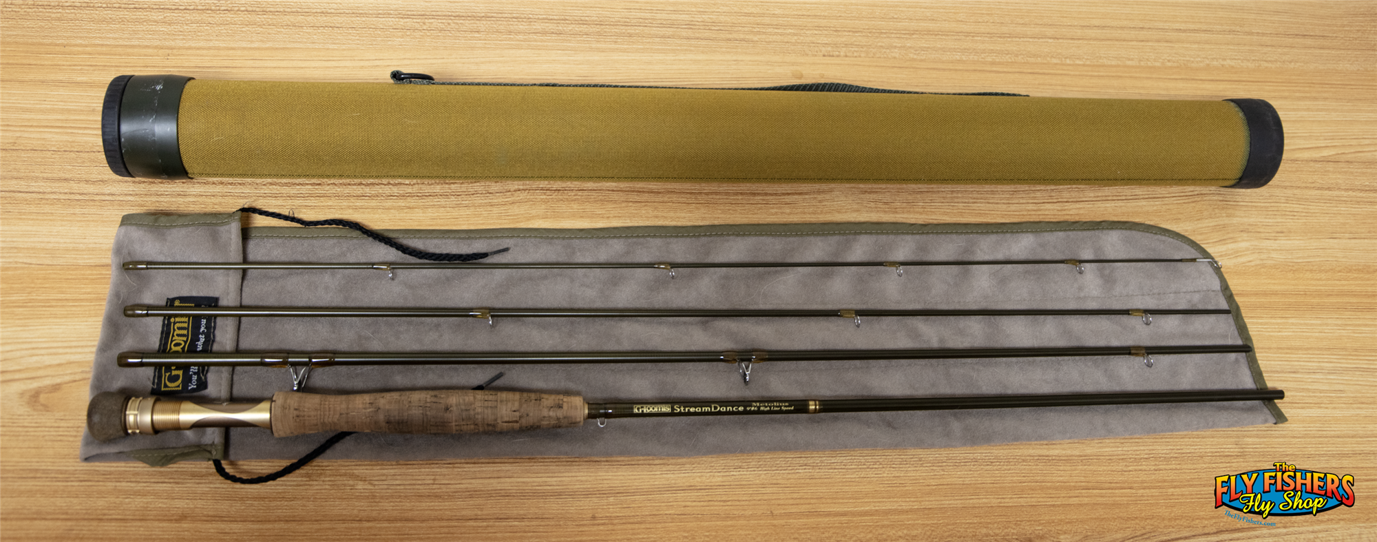 Full view of Used G. Loomis StreamDance Metolius High Line Speed 9'0" 6wt 4 Piece Fly Fishing Rod