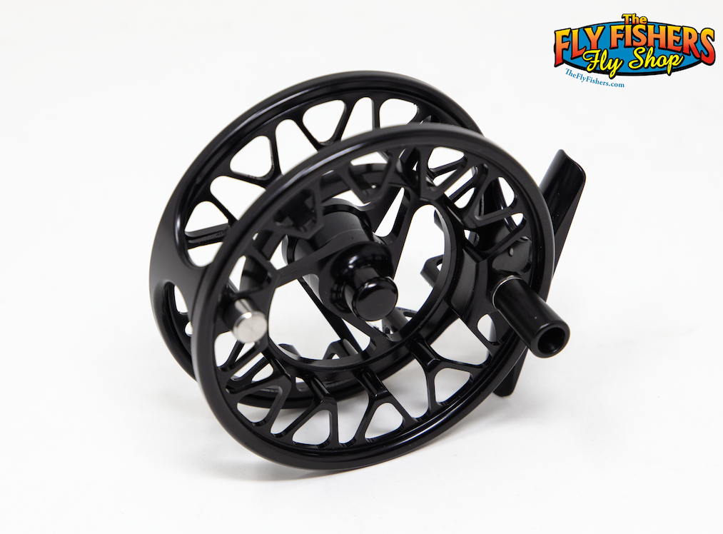 Back of Galvan Brookie 4/5 Black 4-5wt Fly Fishing Reel
