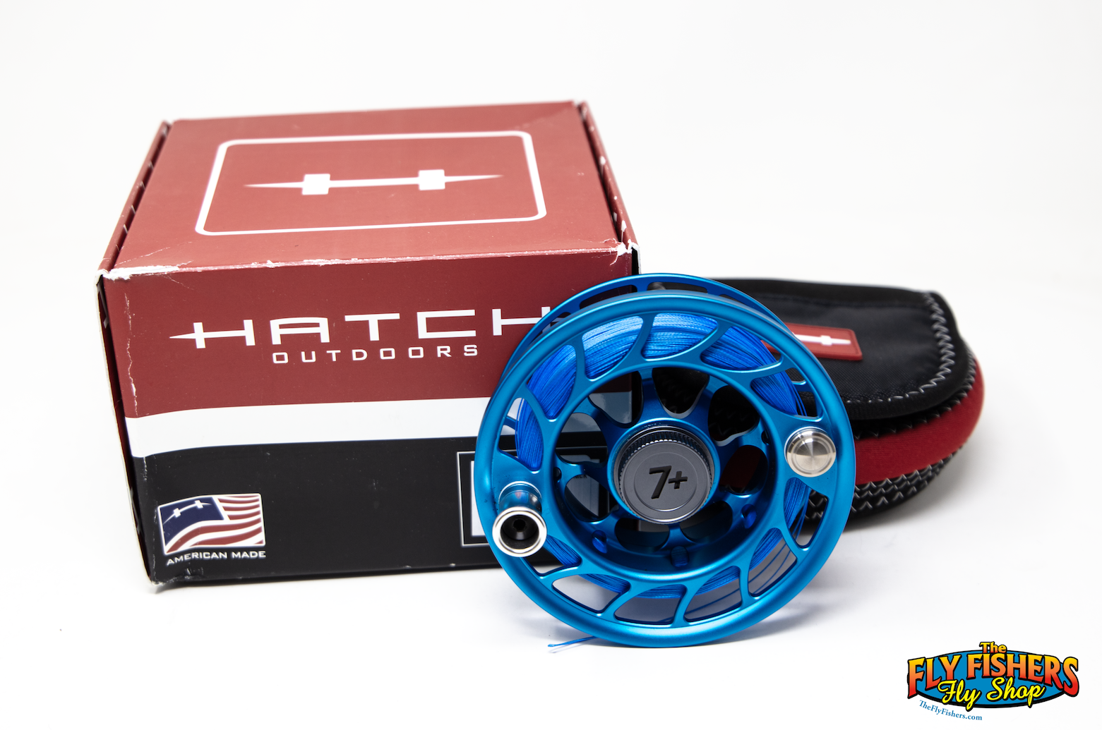 Hatch Iconic 7+ Large Arbor Kaiju Blue Spare Spool with pouch and box