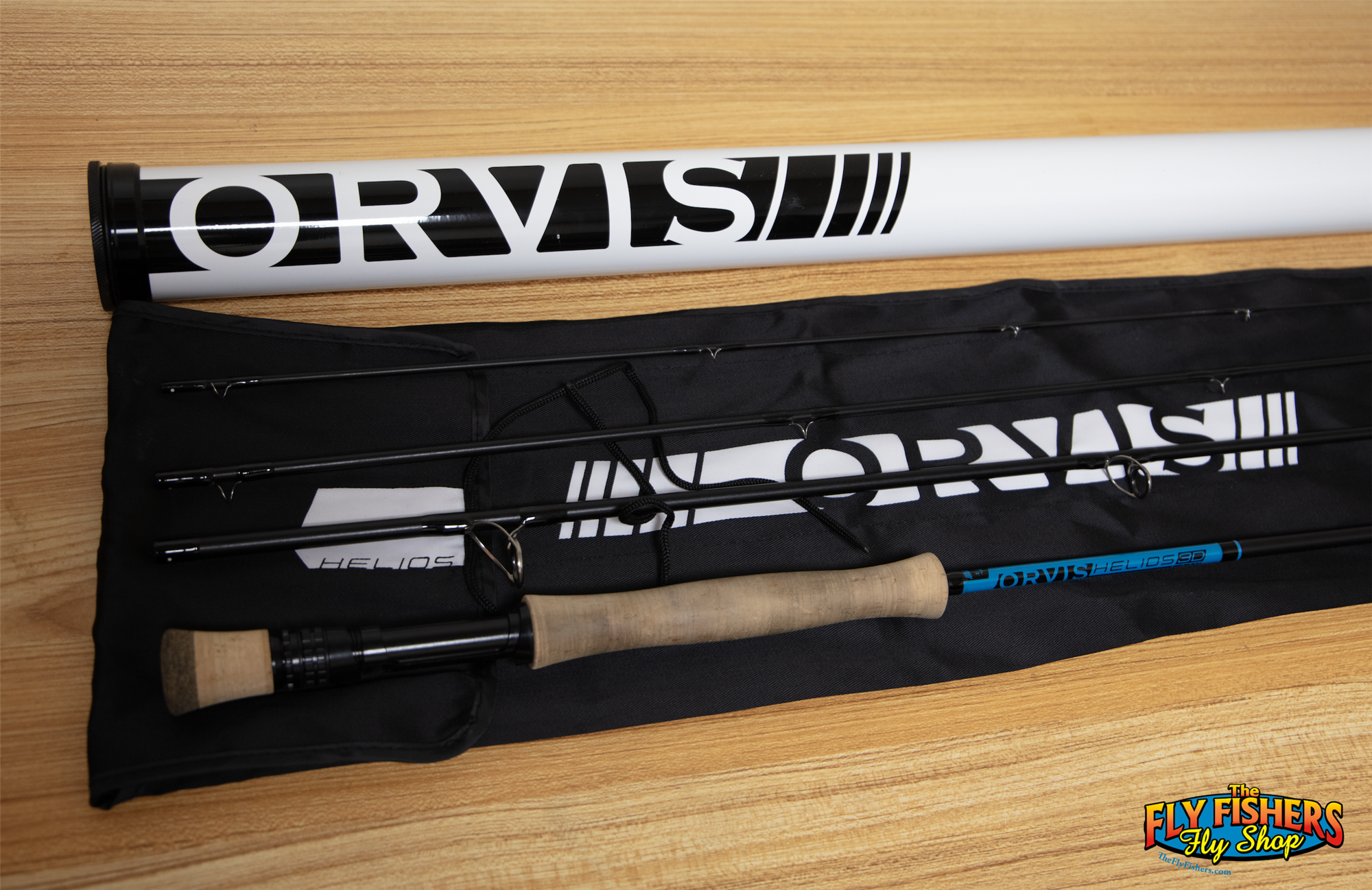 Main image of Used Orvis Helios 3D 907/4 7wt 9'0" 4pc Fly Rod